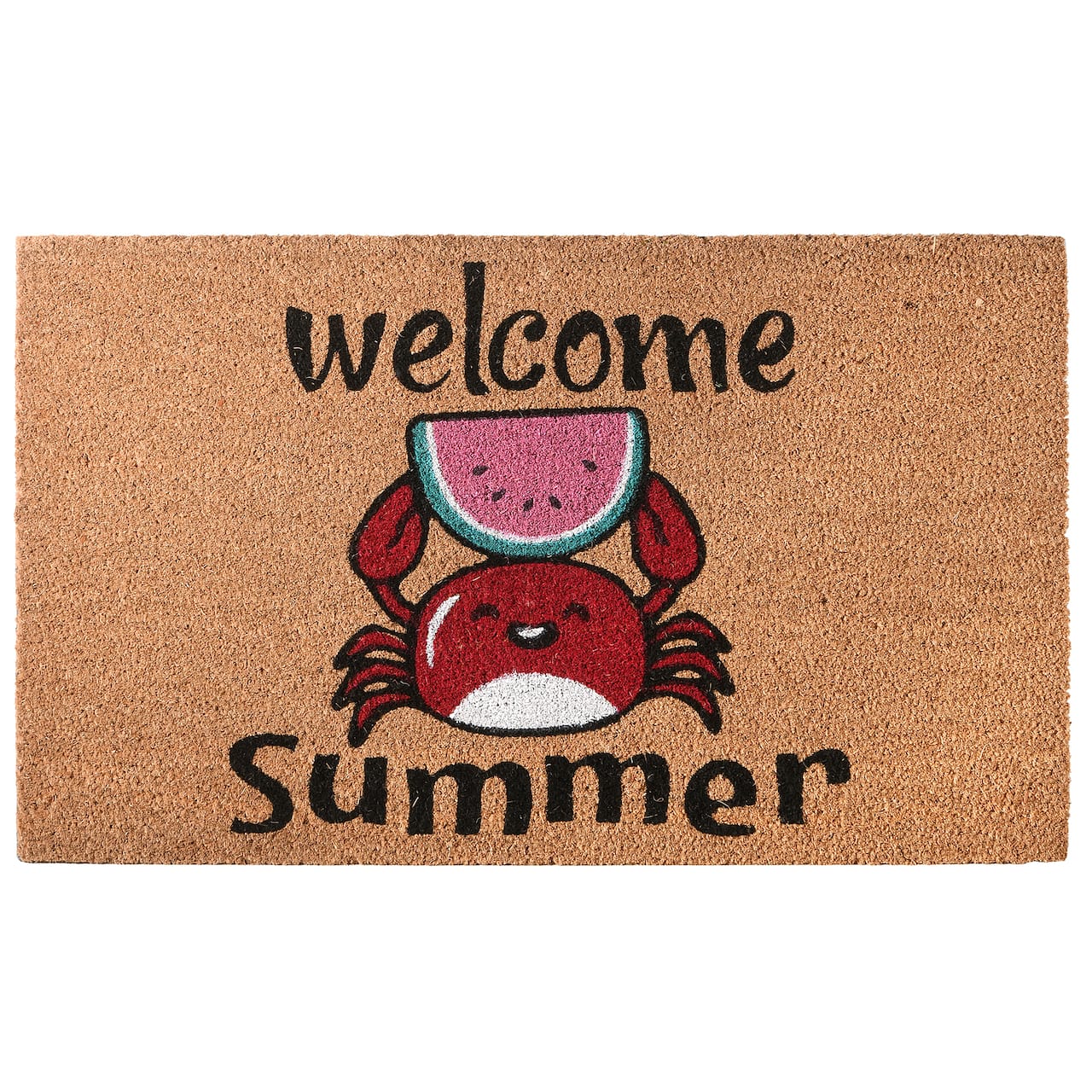 Welcome Summer Crab Coir Doormat